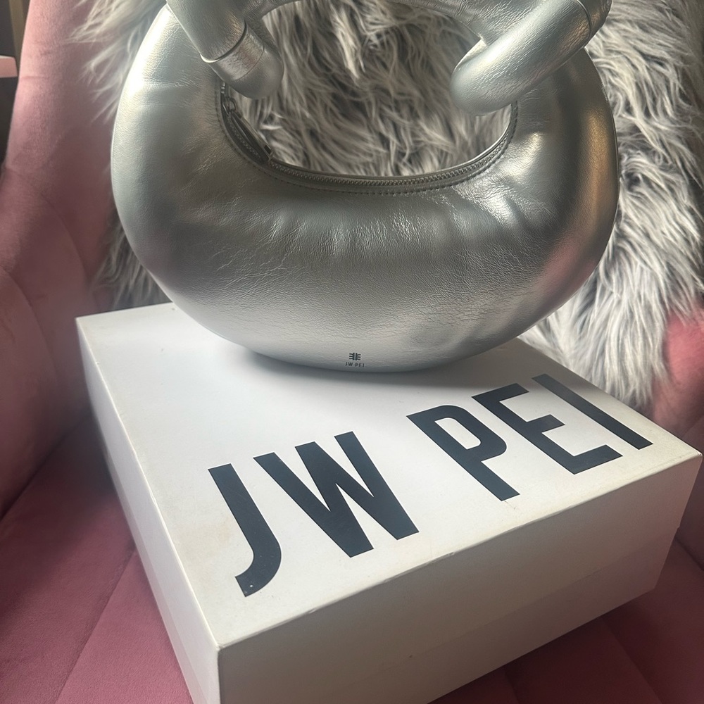 JW PEI Metallic Silver Handbag
